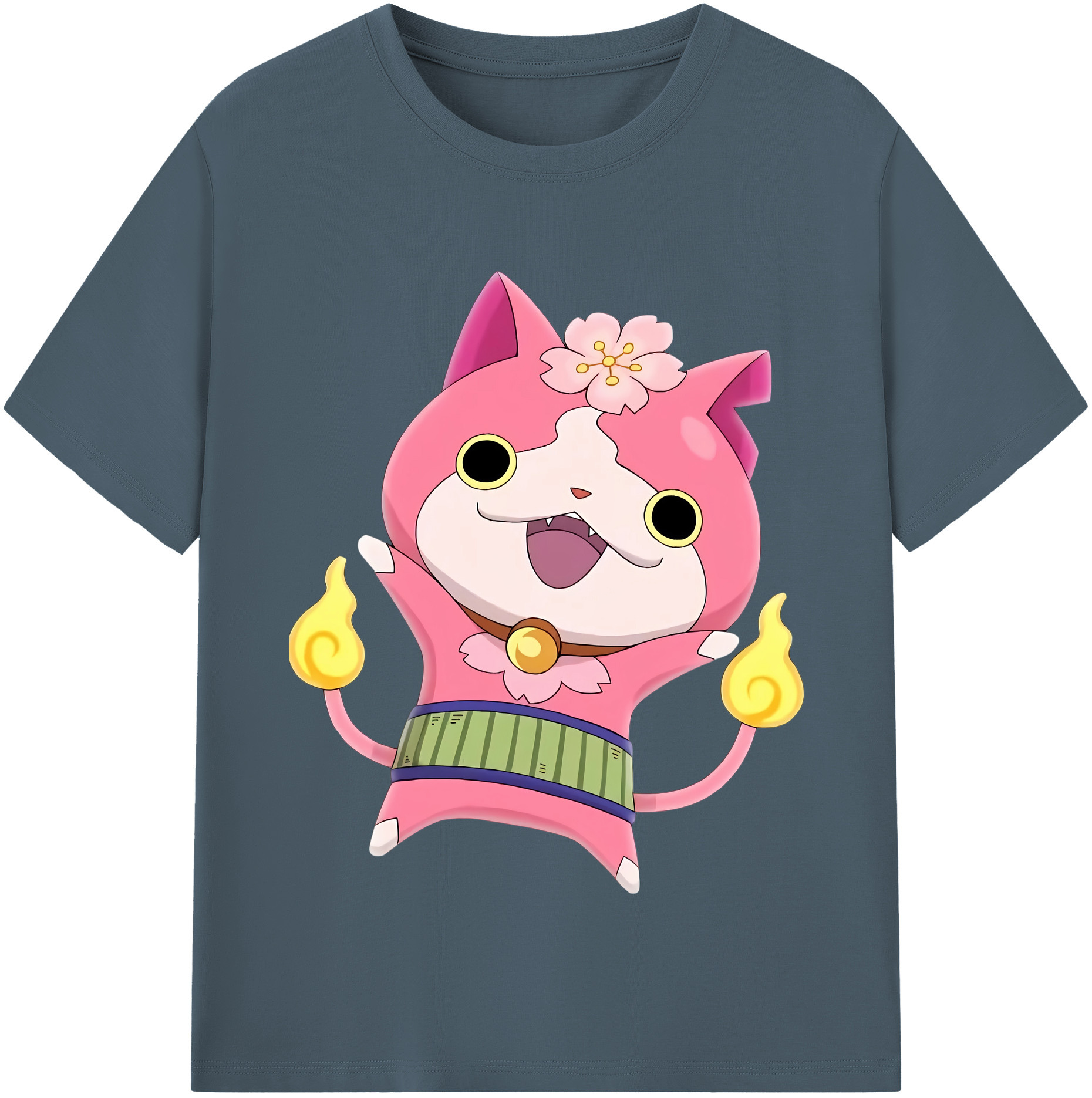 （画像用） 妖怪ウォッチ Yo-kai Watch 綿100％半袖Tシャツ（フロントプリント）